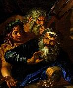 Girolamo Troppa Laomedon Refusing Payment to Poseidon and Apollo oil on canvas